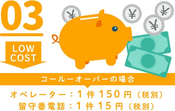 圧倒的な低コスト